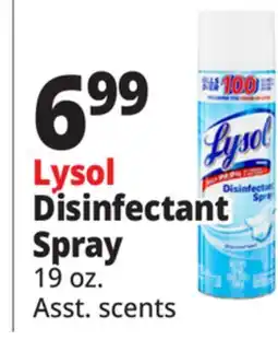 Ocean State Job Lot Lysol Crisp Linen Disinfectant Spray 19 oz offer