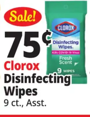 Ocean State Job Lot Clorox Disinfecting Wipes offer