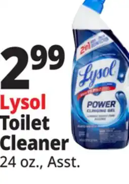 Ocean State Job Lot Lysol 2-In-1 Disinfecting Toilet Bowl + Brush Power Cleaning Gel 24 oz offer