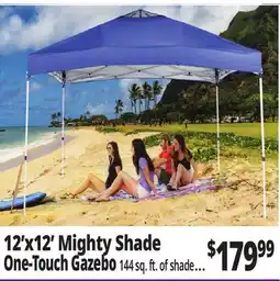 Ocean State Job Lot 12'x12' Mighty Shade One-Touch Gazebo offer
