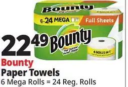 Ocean State Job Lot Bounty Paper Towels offer