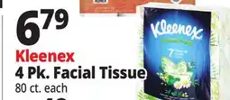 Ocean State Job Lot Kleenex Natural Fresh Unscented Tissues 4 Pack offer