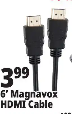Ocean State Job Lot 6' Magnavox HDMI Cable offer