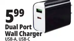 Ocean State Job Lot TechBunch Dual USB A+C Wall Charger offer