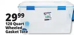 Ocean State Job Lot 120 Quart Wheeled Gasket Tote offer