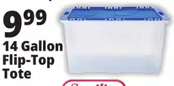 Ocean State Job Lot Gracious Living Clear Tote with Flip Top Lid 14 Gal offer