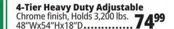 Ocean State Job Lot 4-Tier Heavy Duty Adjustable offer