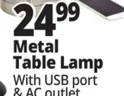 Ocean State Job Lot Metal Table Lamp offer