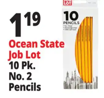 Ocean State Job Lot Ocean State Job Lot No.2 Pencils 10-Count offer