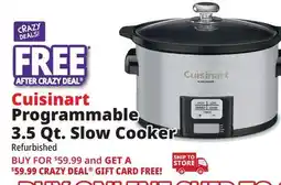 Ocean State Job Lot Cuisinart Programmable Slow Cooker (Factory Refurbished) offer