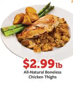 Fareway All-Natural Boneless Chicken Thighs offer