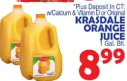 Bravo Supermarkets KRASDALE ORANGE JUICE offer