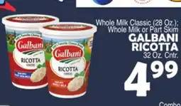 Bravo Supermarkets GALBANI RICOTTA offer