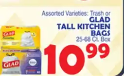 Bravo Supermarkets GLAD TALL KITCHEN BAGS offer