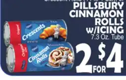 Bravo Supermarkets PILLSBURY CINNAMON ROLLS W/ICING offer