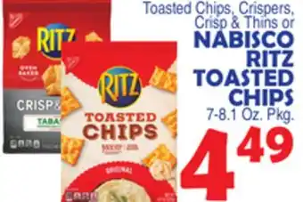 Bravo Supermarkets NABISCO RITZ TOASTED CHIPS offer