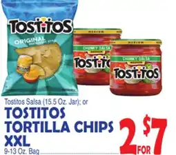 Bravo Supermarkets TOSTITOS TORTILLA CHIPS XXL 9-13 Oz. Bag offer