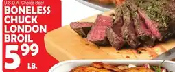 Bravo Supermarkets BONELESS CHUCK LONDON BROIL offer