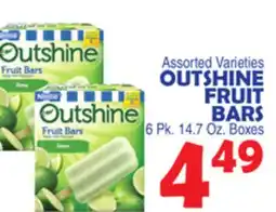 Bravo Supermarkets OUTSHINE FRUIT BARS offer
