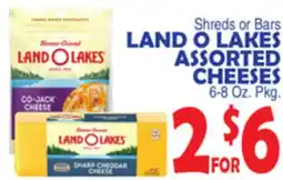 Bravo Supermarkets LAND O LAKES ASSORTED CHEESES offer