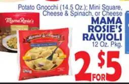 Bravo Supermarkets MAMA ROSIE'S RAVIOLI 12 Oz. Pkg offer