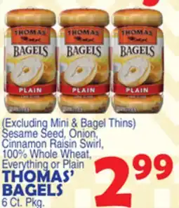 Bravo Supermarkets THOMAS' BAGELS offer