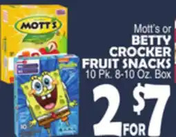 Bravo Supermarkets BETTY CROCKER FRUIT SNACKS offer