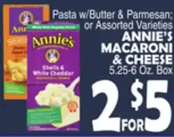 Bravo Supermarkets ANNIE'S MACARONI & CHEESE offer