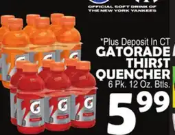 Bravo Supermarkets GATORADE THIRST QUENCHER offer