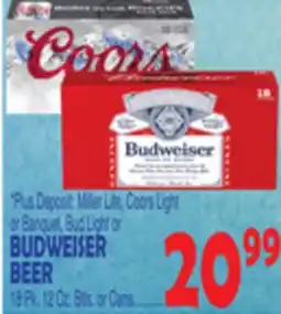Bravo Supermarkets BUDWEISER BEER offer
