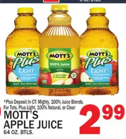 C Town MOTT'S APPLE JUICE offer