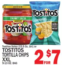 C Town TOSTITOS TORTILLA CHIPS XXL 9-13 OZ. BAG offer