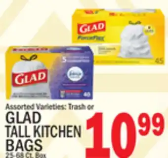 C Town GLAD TALL KITCHEN BAGS offer