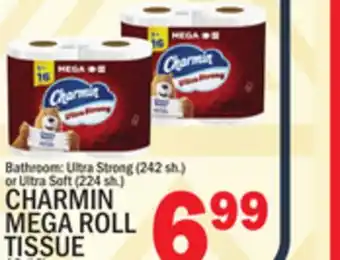 C Town CHARMIN MEGA ROLL TISSUE 4 Roll Pkg offer