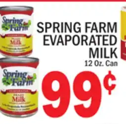 C Town SPRING FARM EVAPORATED MILK offer
