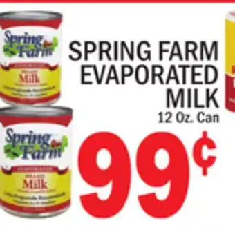 C Town SPRING FARM EVAPORATED MILK offer