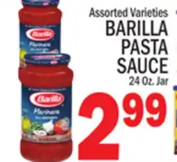 C Town BARILLA PASTA SAUCE offer