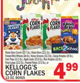 C Town KELLOGG'S CORN FLAKES 12 OZ. BOXES offer