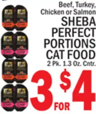 C Town SHEBA PERFECT PORTIONS CAT FOOD offer