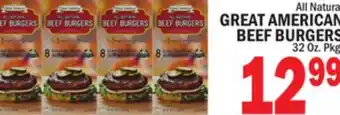 C Town GREAT AMERICAN BEEF BURGERS offer