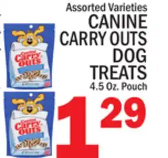 C Town CANINE CARRY OUTS DOG TREATS offer