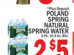 C Town POLAND SPRING NATURAL SPRING WATER offer