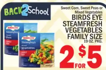 C Town BIRDS EYE STEAMFRESH VEGETABLES FAMILY SIZE offer