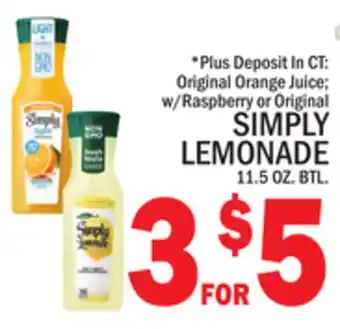 C Town SIMPLY LEMONADE offer