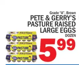 C Town PETE & GERRY'S PASTURE RAISED LARGE EGGS offer