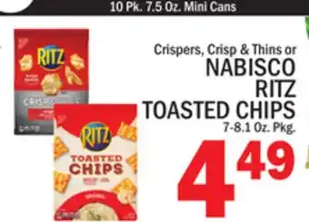 C Town NABISCO RITZ TOASTED CHIPS offer