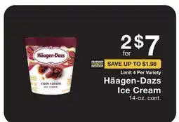 Fairway Store Market Häagen-Dazs Ice Cream offer