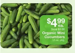 Fairway Store Market Organic Mini Cucumbers offer
