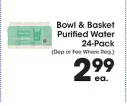Price Rite Bowl & Basket Purified Water 24-Pack offer