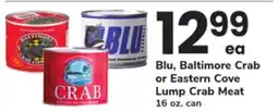 ACME Blu, Baltimore Crab or Eastern Cove Lump Crab Meat offer